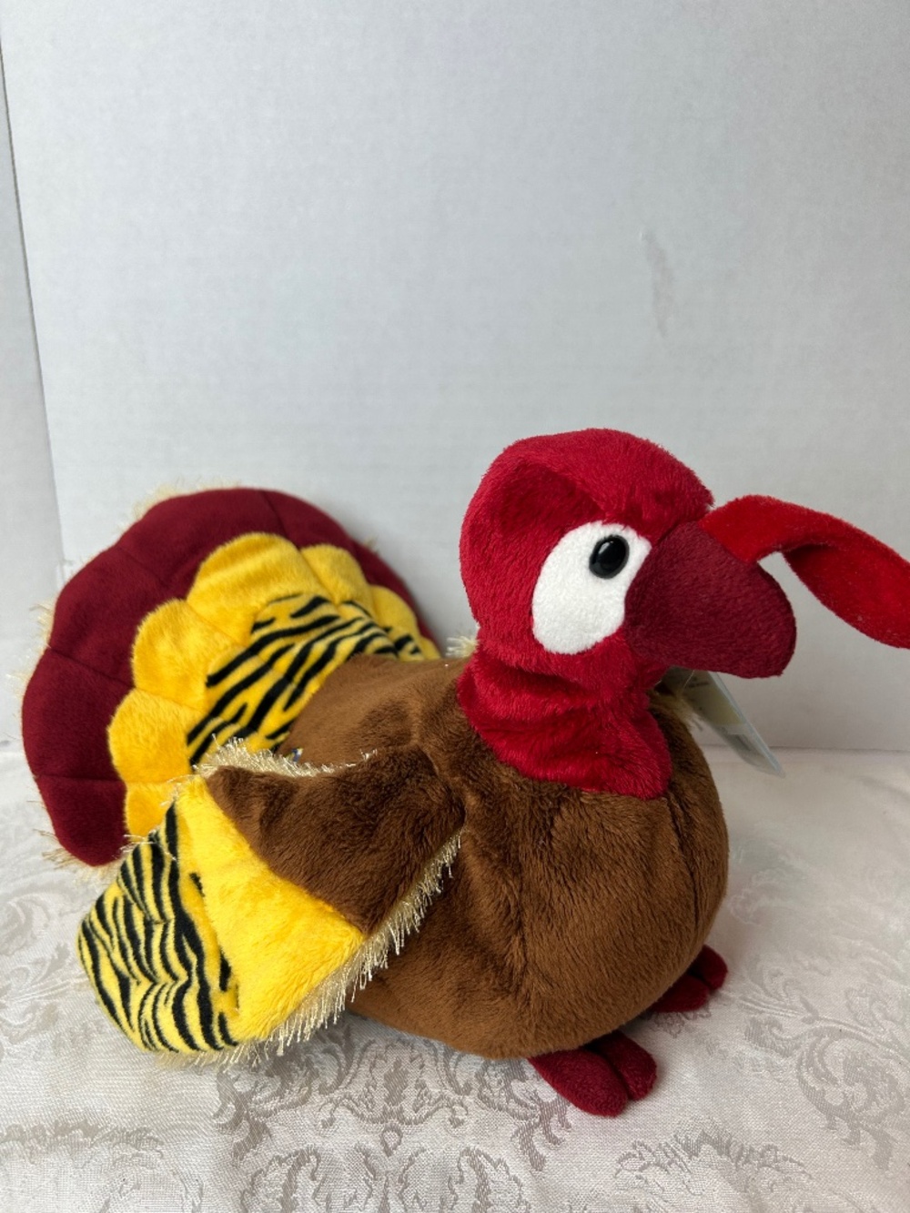 Webkinz retired Gobble Turkey Plush Stuff Animal w/ sealed Code thanksgiving 7"